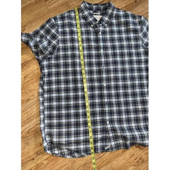 Ralph Lauren Denim Supply Shirt Mens 2XL Button Blue and Green XXL Short Sleeve - Picture 5 of 5